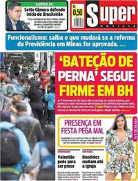 Capa do jornal Super Notícia 30/06/2020
