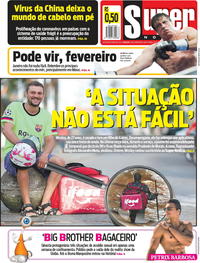 Capa do jornal Super Notícia 31/01/2020