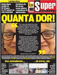 Capa do jornal Super Notícia 31/03/2020
