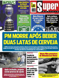 Capa do jornal Super Notícia 01/06/2021