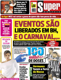 Capa do jornal Super Notícia 02/07/2021