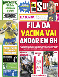 Capa do jornal Super Notícia 05/06/2021