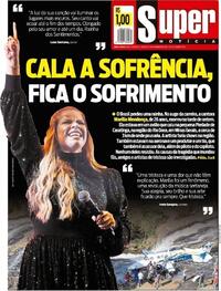 Capa do jornal Super Notícia 06/11/2021
