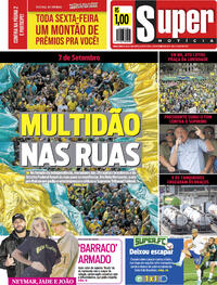 Capa do jornal Super Notícia 08/09/2021