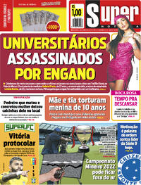 Capa do jornal Super Notícia 08/10/2021