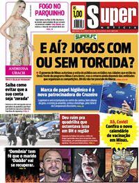 Capa do jornal Super Notícia 09/07/2021