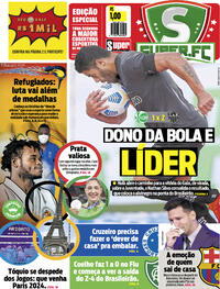 Capa do jornal Super Notícia 09/08/2021