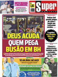 Capa do jornal Super Notícia 10/07/2021
