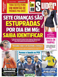 Capa do jornal Super Notícia 11/08/2021