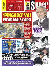 Capa do jornal Super Notícia 13/08/2021