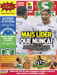 Capa do jornal Super Notícia 13/09/2021
