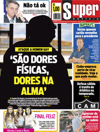 Capa do jornal Super Notícia 15/07/2021