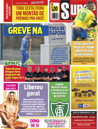 Capa do jornal Super Notícia 15/10/2021