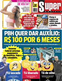 Capa do jornal Super Notícia 16/07/2021
