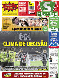 Capa do jornal Super Notícia 16/08/2021