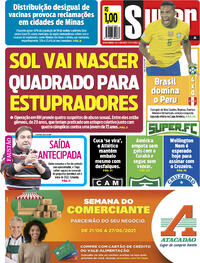 Capa do jornal Super Notícia 18/06/2021