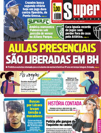 Capa do jornal Super Notícia 19/06/2021