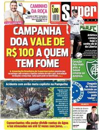 Capa do jornal Super Notícia 21/04/2021