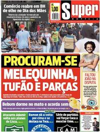 Capa do jornal Super Notícia 23/04/2021