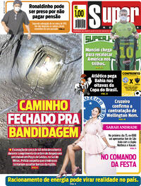 Capa do jornal Super Notícia 23/06/2021