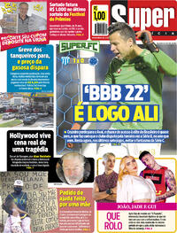 Capa do jornal Super Notícia 23/10/2021