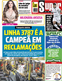 Capa do jornal Super Notícia 25/05/2021