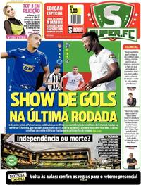 Capa do jornal Super Notícia 26/04/2021