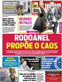 Capa do jornal Super Notícia 26/10/2021