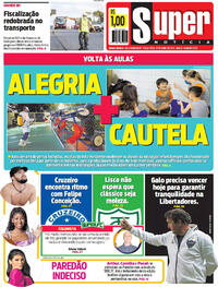 Capa do jornal Super Notícia 27/04/2021
