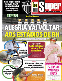 Capa do jornal Super Notícia 28/07/2021