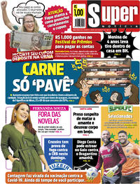 Capa do jornal Super Notícia 28/08/2021