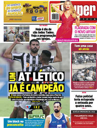 Capa do jornal Super Notícia 28/10/2021