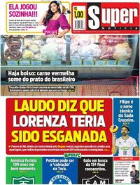 Capa do jornal Super Notícia 30/04/2021