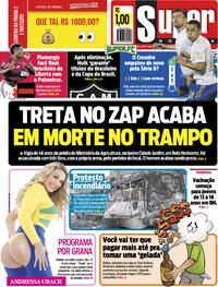 Capa do jornal Super Notícia 30/09/2021