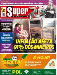 Capa do jornal Super Notícia 13/05/2022