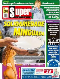 Capa do jornal Super Notícia 15/07/2022