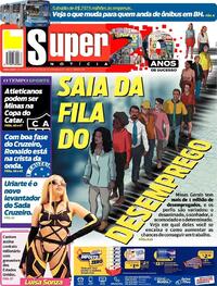 Capa do jornal Super Notícia 21/05/2022
