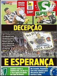 Capa do jornal Super Notícia 25/07/2022