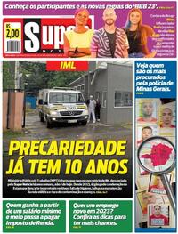 Capa do jornal Super Notícia 13/01/2023