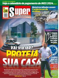 Capa do jornal Super Notícia 15/12/2023