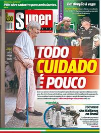 Capa do jornal Super Notícia 23/02/2024