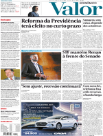 Capa do jornal Valor Econômico 08/12/2016
