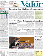 Capa do jornal Valor Econômico 16/12/2016