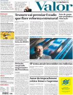 Capa do jornal Valor Econômico 19/12/2016