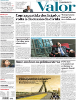 Capa do jornal Valor Econômico 22/11/2016