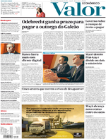 Capa do jornal Valor Econômico 27/12/2016