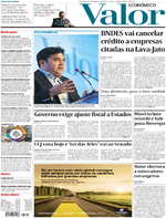 Capa do jornal Valor Econômico 29/11/2016