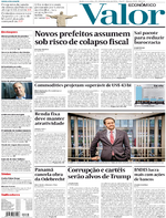 Capa do jornal Valor Econômico 30/12/2016