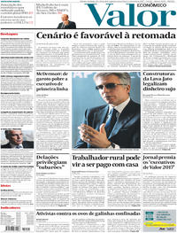 Capa do jornal Valor Econômico 02/05/2017