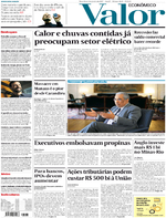 Capa do jornal Valor Econômico 03/01/2017
